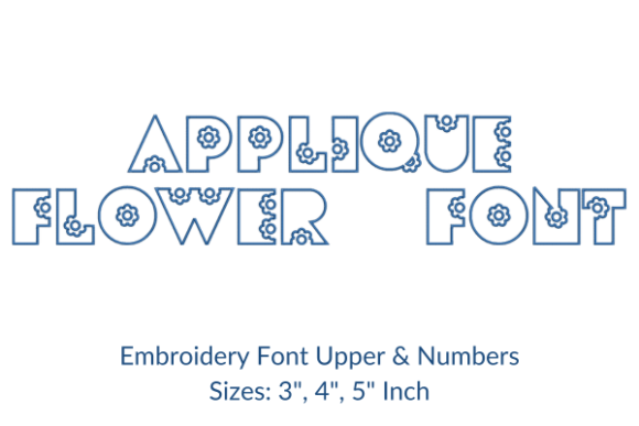 Applique Flower Font Review