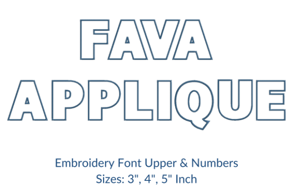 Fava Applique Font Review