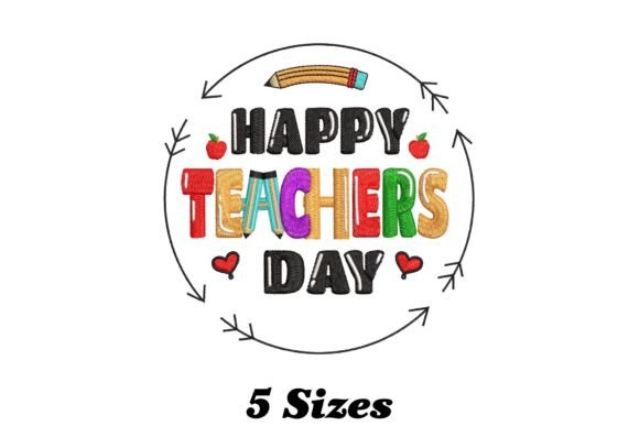 Happy Teachers Day Embroidery Review
