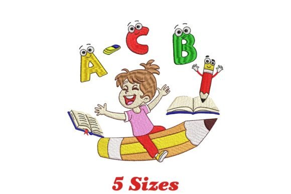 Learning is Fun Embroidery Design