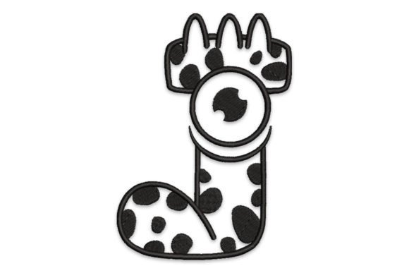 Monster Alphabet Letter J