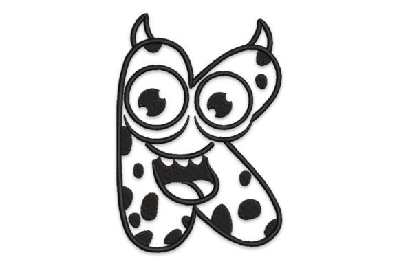 Monster Alphabet Letter K