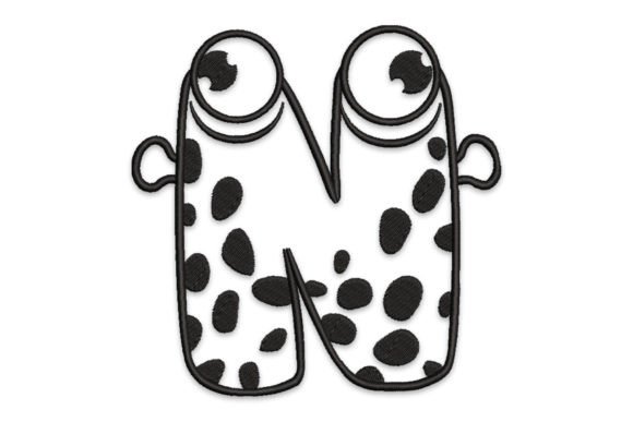 Monster Alphabet Letter N